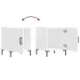 Mesita de noche madera de ingeniería blanco 40x40x50 cm de vidaXL, Mesitas de noche - Ref: Foro24-827564, Precio: 41,99 €, De...