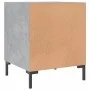 Mesita de noche madera de ingeniería gris hormigón 40x40x50 cm de vidaXL, Mesitas de noche - Ref: Foro24-827572, Precio: 33,3...