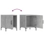 Mesita de noche madera de ingeniería gris hormigón 40x40x50 cm de vidaXL, Mesitas de noche - Ref: Foro24-827572, Precio: 33,6...
