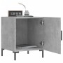 Mesita de noche madera de ingeniería gris hormigón 40x40x50 cm de vidaXL, Mesitas de noche - Ref: Foro24-827572, Precio: 33,6...