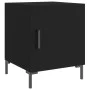 Mesitas de noche 2 uds madera de ingeniería negro 40x40x50 cm de vidaXL, Mesitas de noche - Ref: Foro24-827567, Precio: 53,65...