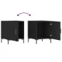 Mesitas de noche 2 uds madera de ingeniería negro 40x40x50 cm de vidaXL, Mesitas de noche - Ref: Foro24-827567, Precio: 53,65...
