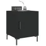 Mesitas de noche 2 uds madera de ingeniería negro 40x40x50 cm de vidaXL, Mesitas de noche - Ref: Foro24-827567, Precio: 53,65...