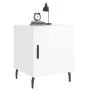 Mesita de noche madera de ingeniería blanco brillo 40x40x50 cm de vidaXL, Mesitas de noche - Ref: Foro24-827600, Precio: 32,8...
