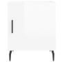 Glänzend weißer Nachttisch aus Holzwerkstoff, 40 x 40 x 50 cm von vidaXL, Nachttische - Ref: Foro24-827600, Preis: 32,80 €, R...