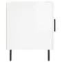 Glossy white engineered wood bedside table 40x40x50 cm by vidaXL, Nightstands - Ref: Foro24-827600, Price: 32,80 €, Discount: %