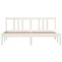 Weißes Massivholzbettgestell King Size 150x200 cm von vidaXL, Betten und Lattenroste - Ref: Foro24-814890, Preis: 114,79 €, R...