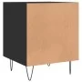 Schwarzer Nachttisch aus Holzwerkstoff, 40 x 40 x 50 cm von vidaXL, Nachttische - Ref: Foro24-827550, Preis: 37,85 €, Rabatt: %
