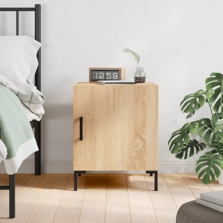 Sonoma oak engineered wood bedside table 40x40x50 cm by vidaXL, Nightstands - Ref: Foro24-827570, Price: 41,20 €, Discount: %