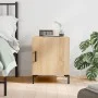 Mesita de noche madera de ingeniería roble Sonoma 40x40x50 cm de vidaXL, Mesitas de noche - Ref: Foro24-827570, Precio: 40,69...