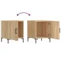 Mesita de noche madera de ingeniería roble Sonoma 40x40x50 cm de vidaXL, Mesitas de noche - Ref: Foro24-827570, Precio: 40,69...