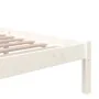 Weißes Massivholzbettgestell King Size 150x200 cm von vidaXL, Betten und Lattenroste - Ref: Foro24-814890, Preis: 114,79 €, R...