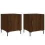Mesitas noche 2 uds madera ingeniería marrón roble 40x40x50 cm de vidaXL, Mesitas de noche - Ref: Foro24-827579, Precio: 53,2...