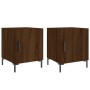 Nachttische, 2 Stück, Eichenbraun, Holzwerkstoff, 40 x 40 x 50 cm von vidaXL, Nachttische - Ref: Foro24-827579, Preis: 53,72 ...