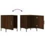 Mesitas noche 2 uds madera ingeniería marrón roble 40x40x50 cm de vidaXL, Mesitas de noche - Ref: Foro24-827579, Precio: 53,2...