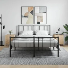 Nachttische, 2 Stück, Holzwerkstoff, Sonoma-Eiche, 40 x 40 x 50 cm von vidaXL, Nachttische - Ref: Foro24-827555, Preis: 45,53...