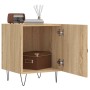 Mesitas noche 2 uds madera ingeniería roble Sonoma 40x40x50 cm de vidaXL, Mesitas de noche - Ref: Foro24-827555, Precio: 45,90 €