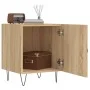 Mesitas noche 2 uds madera ingeniería roble Sonoma 40x40x50 cm de vidaXL, Mesitas de noche - Ref: Foro24-827555, Precio: 45,5...