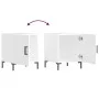 Nightstands 2 pcs glossy white engineered wood 40x40x50 cm by vidaXL, Nightstands - Ref: Foro24-827569, Price: 76,59 €, Disco...
