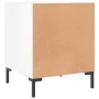 Mesitas noche 2 uds madera ingeniería blanco brillo 40x40x50 cm de vidaXL, Mesitas de noche - Ref: Foro24-827569, Precio: 76,...