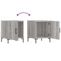 Bedside tables 2 units engineered wood gray Sonoma 40x40x50 cm by vidaXL, Nightstands - Ref: Foro24-827577, Price: 72,82 €, D...