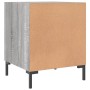 Bedside tables 2 units engineered wood gray Sonoma 40x40x50 cm by vidaXL, Nightstands - Ref: Foro24-827577, Price: 72,82 €, D...
