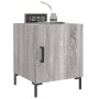 Bedside tables 2 units engineered wood gray Sonoma 40x40x50 cm by vidaXL, Nightstands - Ref: Foro24-827577, Price: 72,82 €, D...