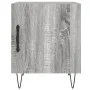 Mesita de noche madera de ingeniería gris Sonoma 40x40x50 cm de vidaXL, Mesitas de noche - Ref: Foro24-827560, Precio: 37,85 ...
