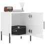 Glossy white engineered wood bedside table 40x40x50 cm by vidaXL, Nightstands - Ref: Foro24-827584, Price: 32,80 €, Discount: %