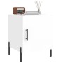 Glossy white engineered wood bedside table 40x40x50 cm by vidaXL, Nightstands - Ref: Foro24-827584, Price: 32,80 €, Discount: %