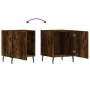Mesitas noche 2 uds madera ingeniería roble ahumado 40x40x50 cm de vidaXL, Mesitas de noche - Ref: Foro24-827607, Precio: 53,...