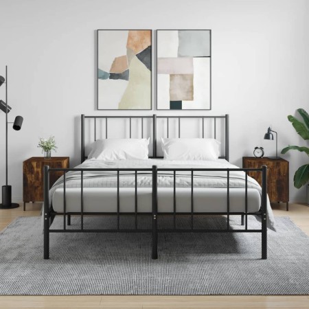 Nachttische 2 Stk. Holzwerkstoff Räuchereiche 40x40x50 cm von vidaXL, Nachttische - Ref: Foro24-827575, Preis: 51,97 €, Rabat...