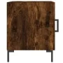 Bedside tables 2 units smoked oak engineered wood 40x40x50 cm by vidaXL, Nightstands - Ref: Foro24-827575, Price: 51,51 €, Di...
