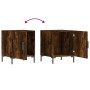 Bedside tables 2 units smoked oak engineered wood 40x40x50 cm by vidaXL, Nightstands - Ref: Foro24-827575, Price: 51,97 €, Di...