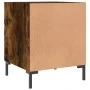 Bedside tables 2 units smoked oak engineered wood 40x40x50 cm by vidaXL, Nightstands - Ref: Foro24-827575, Price: 51,51 €, Di...