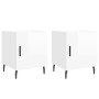 Nightstands 2 pcs glossy white engineered wood 40x40x50 cm by vidaXL, Nightstands - Ref: Foro24-827601, Price: 56,05 €, Disco...