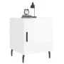 Mesitas noche 2 uds madera ingeniería blanco brillo 40x40x50 cm de vidaXL, Mesitas de noche - Ref: Foro24-827601, Precio: 56,...