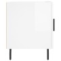 Nachttische 2 Stück glänzend weißes Holzwerkstoff 40x40x50 cm von vidaXL, Nachttische - Ref: Foro24-827601, Preis: 56,05 €, R...
