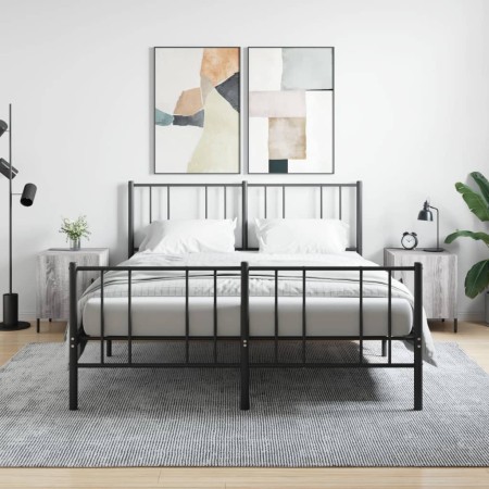 Nachttische 2 Einheiten Sonomagraues Holzwerkstoff 40x40x50 cm von vidaXL, Nachttische - Ref: Foro24-827593, Preis: 58,14 €, ...