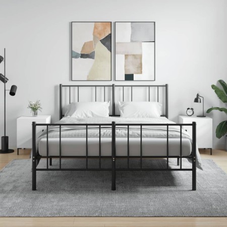 Nightstands 2 pcs engineered wood white 40x40x50 cm by vidaXL, Nightstands - Ref: Foro24-827565, Price: 54,28 €, Discount: %