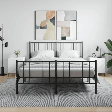 Nightstands 2 pcs engineered wood white 40x40x50 cm by vidaXL, Nightstands - Ref: Foro24-827565, Price: 53,81 €, Discount: %
