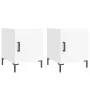 Nightstands 2 pcs engineered wood white 40x40x50 cm by vidaXL, Nightstands - Ref: Foro24-827565, Price: 53,81 €, Discount: %