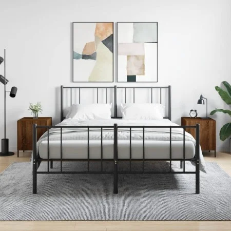 Nachttische, 2 Stück, Eichenbraun, Holzwerkstoff, 40 x 40 x 50 cm von vidaXL, Nachttische - Ref: Foro24-827595, Preis: 57,61 ...