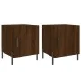 Nachttische, 2 Stück, Eichenbraun, Holzwerkstoff, 40 x 40 x 50 cm von vidaXL, Nachttische - Ref: Foro24-827595, Preis: 57,61 ...
