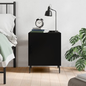 Black engineered wood nightstand 40x40x50 cm by vidaXL, Nightstands - Ref: Foro24-827598, Price: 38,26 €, Discount: %