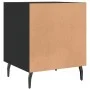 Schwarzer Nachttisch aus Holzwerkstoff, 40 x 40 x 50 cm von vidaXL, Nachttische - Ref: Foro24-827598, Preis: 37,85 €, Rabatt: %