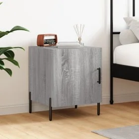Mesita de noche madera de ingeniería gris Sonoma 40x40x50 cm de vidaXL, Mesitas de noche - Ref: Foro24-827592, Precio: 33,17 ...