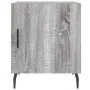Mesita de noche madera de ingeniería gris Sonoma 40x40x50 cm de vidaXL, Mesitas de noche - Ref: Foro24-827608, Precio: 32,19 ...