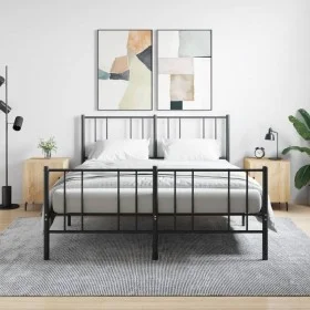 Nachttische, 2 Stück, Holzwerkstoff, Sonoma-Eiche, 40 x 40 x 50 cm von vidaXL, Nachttische - Ref: Foro24-827603, Preis: 53,43...