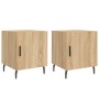 Nightstands 2 pcs engineered wood Sonoma oak 40x40x50 cm by vidaXL, Nightstands - Ref: Foro24-827603, Price: 53,92 €, Discoun...